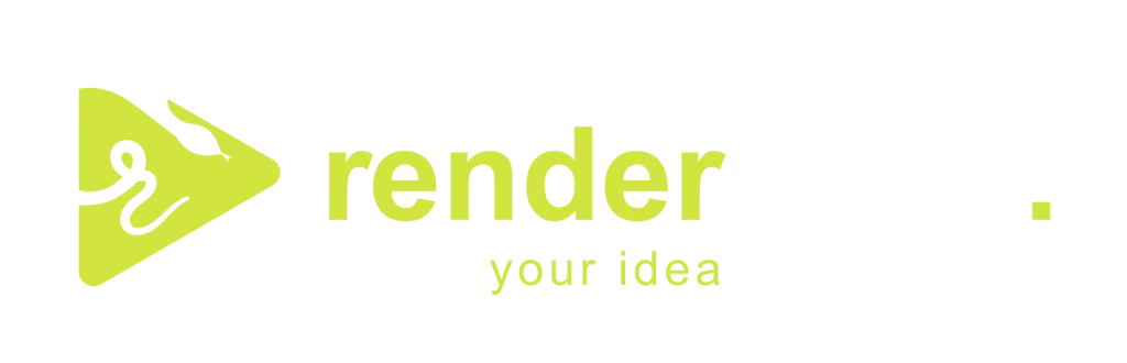 rendersnek logo with slogan transparent